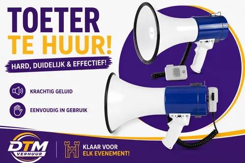 Megafoon – Bereik tot 1500 Meter