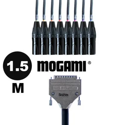D-Sub DB25 to 8 x XLRM - 1.5/2m