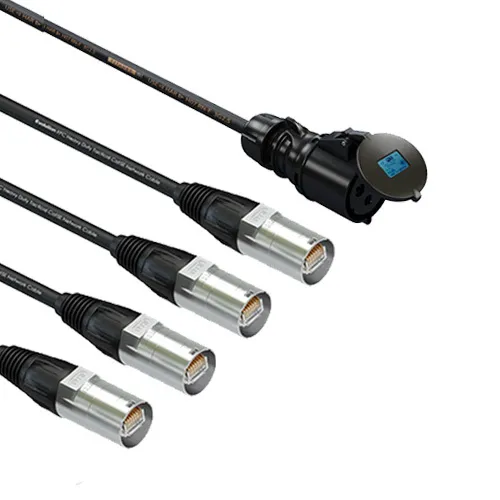 90m 4 Way Cat5e/16A Multicore