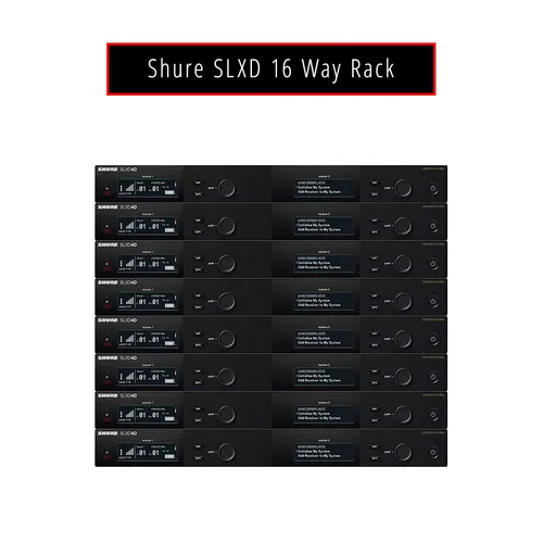 Shure SLXD 16 Way Rack