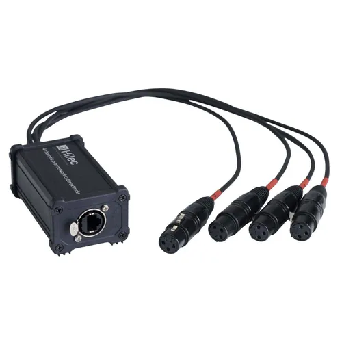 EtherCON to DMX Adapter w/ Tails (XLR3F)
