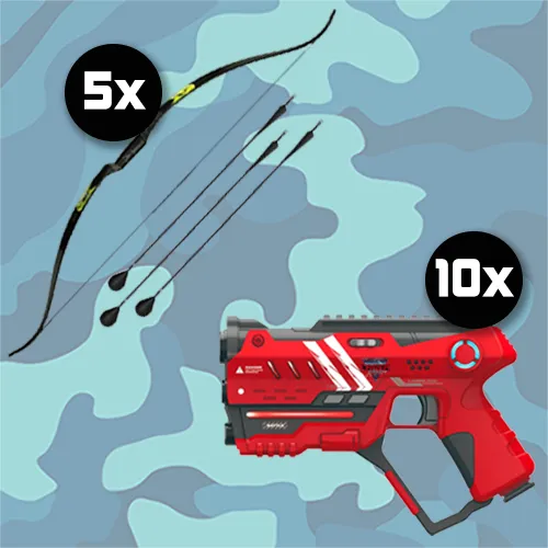 Lasergun & Archery Tag Bundel