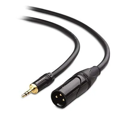 XLR Male to 1/8 jack cable