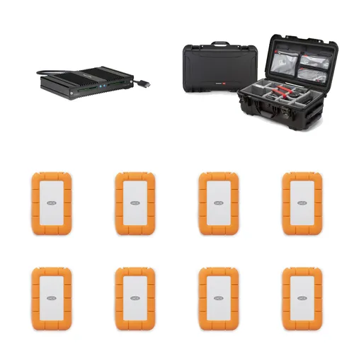 Set of 8 2 Tb SSDs with Case and Drive