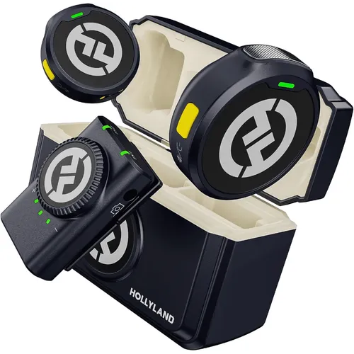 Hollyland Lark M2 Wireless Lavalier Microphone for Camera PC Laptop Phones, Mini Lapel Microphone Wireless