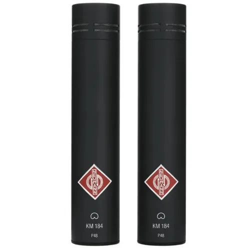 Neumann KM 184 Stereo Set Small-diaphragm Cardioid Microphones - Matte Black