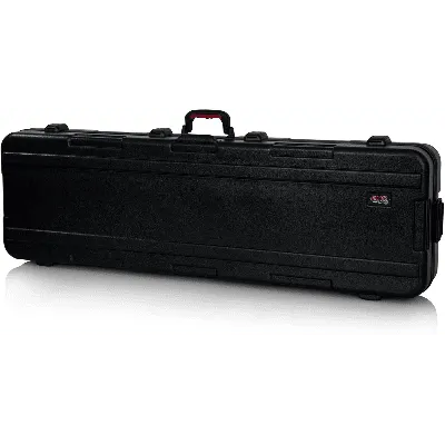 Gator Cases Molded Flight Case for Slim 88-Note Keyboards with Recessed Wheels; (GTSA-KEY88SL),Black
