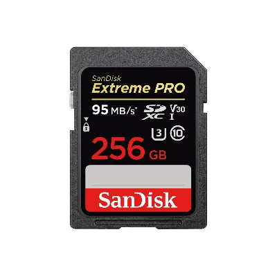 SanDisk Extreme Pro 256GB SDXC 95mb/s Uhs-I Class 10 U3 Memory Card