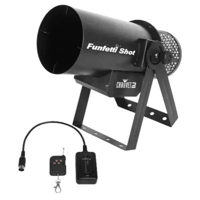 CHAUVET DJ FunFetti Shot Professional Confetti Launcher w/Wireless Remote