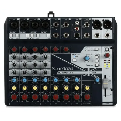 Soundcraft Notepad-12FX Mixer with Effects and USB