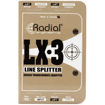 Radial LX3 3-channel Balanced Line Splitter with Isolation