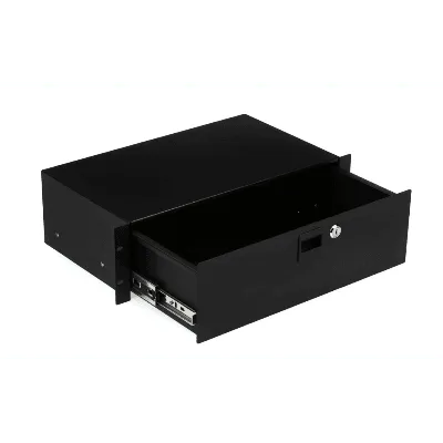 On-Stage Stands RDLS3000 3U Locking Rack Drawer (Shallow)