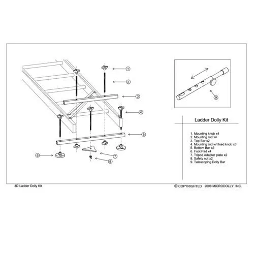 Microdolly Ladder Dolly