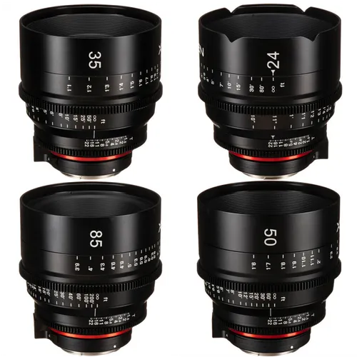 Xeen Four Lens Kit EF Mount: 24mm, 35mm, 50mm, 85mm