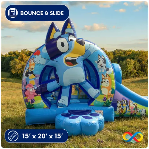Blue Pup Backyard Bounce