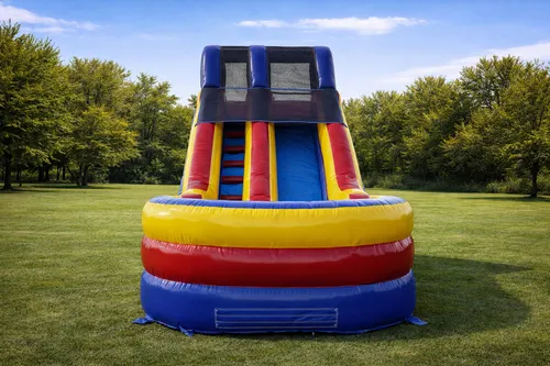Red Rocket Splash Slide