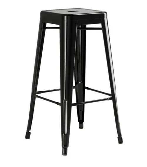Black Industrial Bar Stool (Seat Height 30)