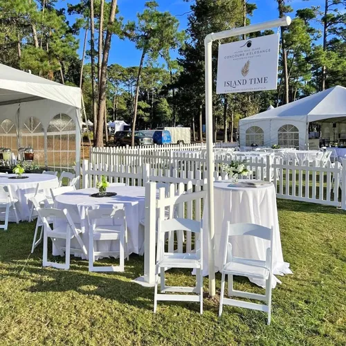 White Vinyl Temporary Event Fence Rental Sacramento