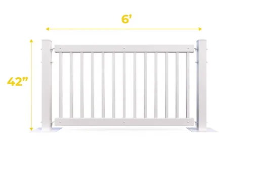 White Vinyl Temporary Event Fence Rental Sacramento