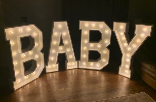 4ft Marquee Led Light up BABY Letters