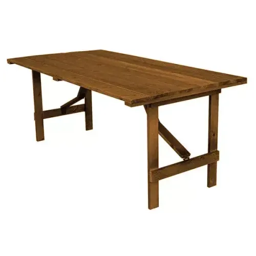 6ft x 3ft Rustic Trestle Table