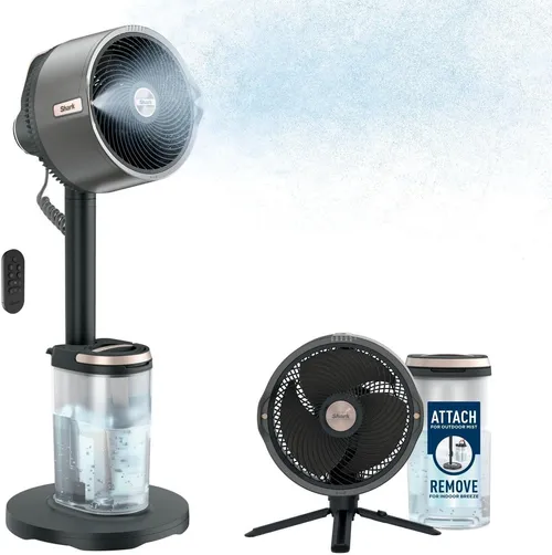 Shark FlexBreeze Pro Mist Indoor & Outdoor Fan with Outdoor Misting System