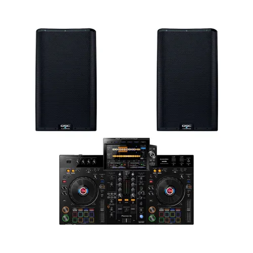 Pioneer RX3 Controller Plus 2 x QSC Active 12' Speaker Package