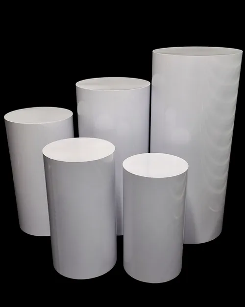5pc White Pedestals (can be rented individually)