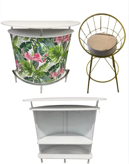 Bar and stool (Front Panel can be changed or skirted)