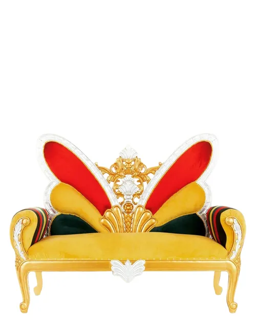 Multi-Colored Velvet  Butterfly Sofa (Luxury) 