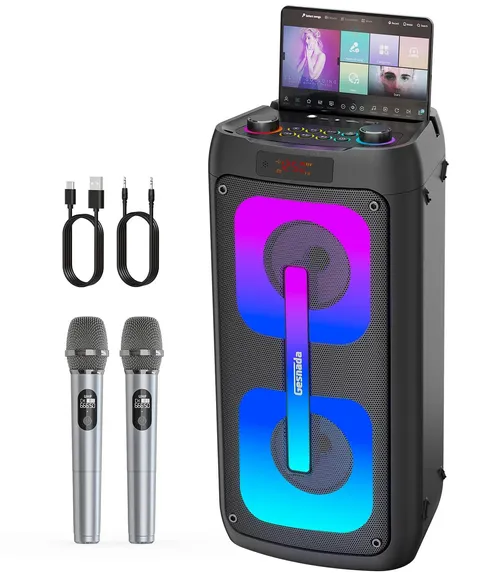 KARAOKE MACHINE WITH 2 MICROPHONES