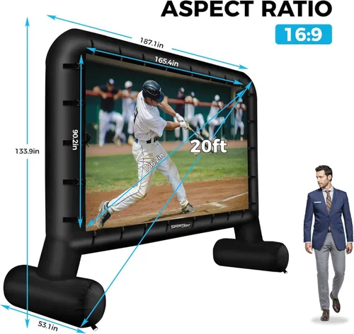 20 FT INFLATABLE MOVIE SCREEN