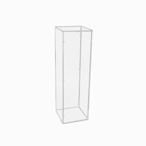 Lot de 2 colonnes plexi transparent