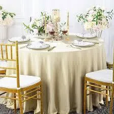 Nappe ronde ivoire/écru