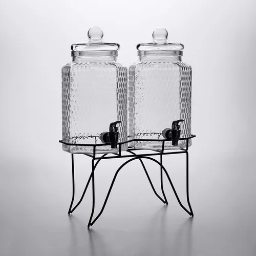 Dual glass drink dispenser - 6 litre x 2