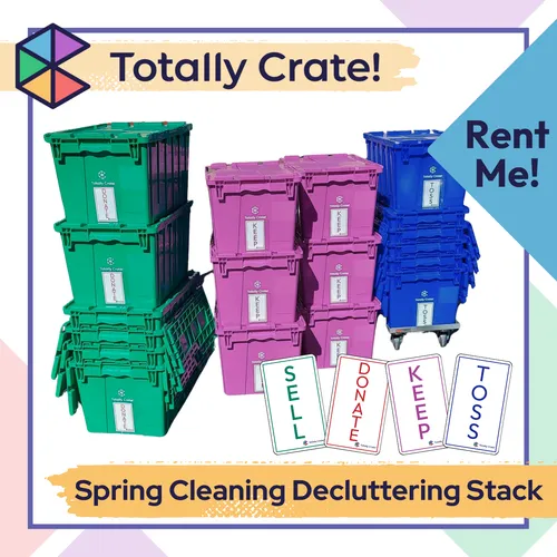 Spring Cleaning Decluttering Stack
