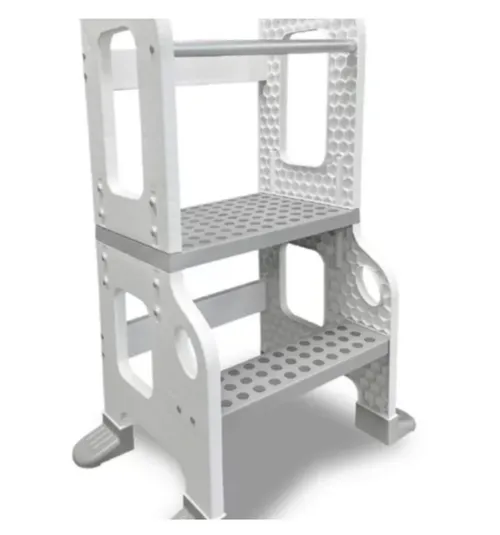 Kitchen Step Stool with Safety Rail