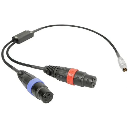 6 Pin Lemo > 2x female XLR - 50 cm