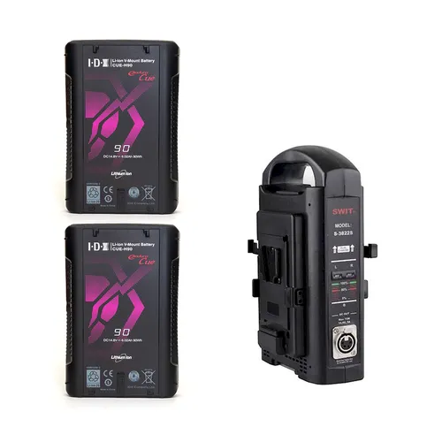 IDX CUE-H90 90Wh (2x) + Swit charger kit