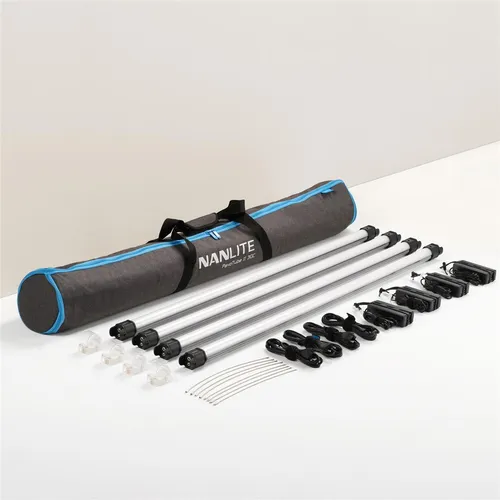 LED Lighting - NanLite PavoTube II 30C 4' 55W RGBWW LED Tube 4-Light Kit