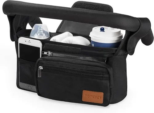 Universal Stroller Organizer with Insulated Cup Holder (Single Stroller)