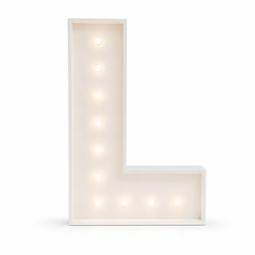 Marquee Letter L – White