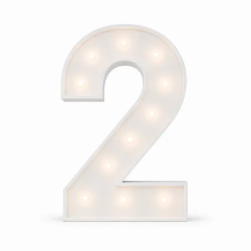 Marquee Number 2 – White