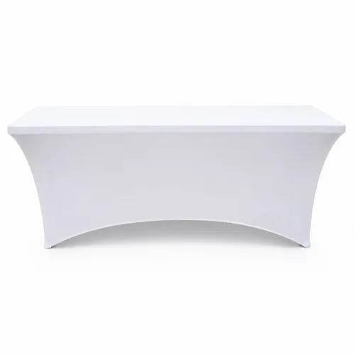 Spandex Cover 8ft Banquet – White