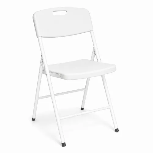 White Plastic Folding Chair