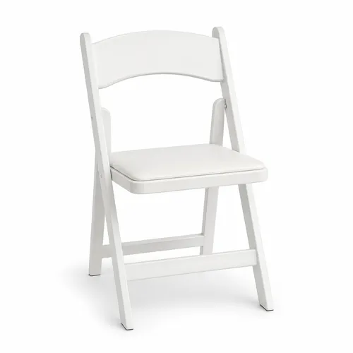 Resin Folding Chair – White