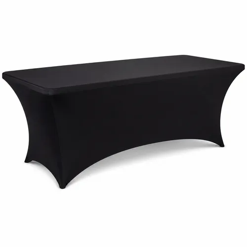 Spandex Cover 8ft Banquet – Black