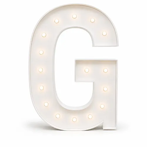 Marquee Letter G – White