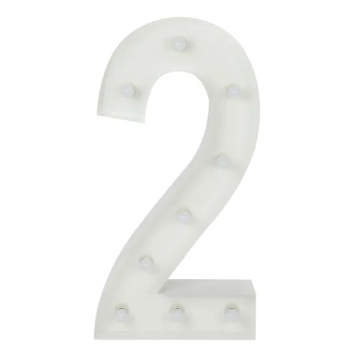 Marquee Number 2 – White