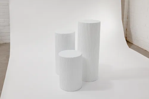 Rippled Plinth Set (Trio)